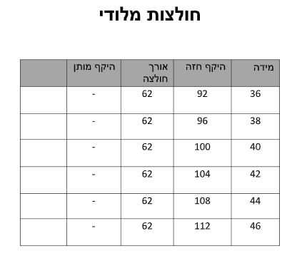 חולצה מלודי