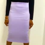 חצאית מחטבת מושלמת מבד מחטב איכותי חצאית שחובה בכל ארון מידות : 0 עד 5