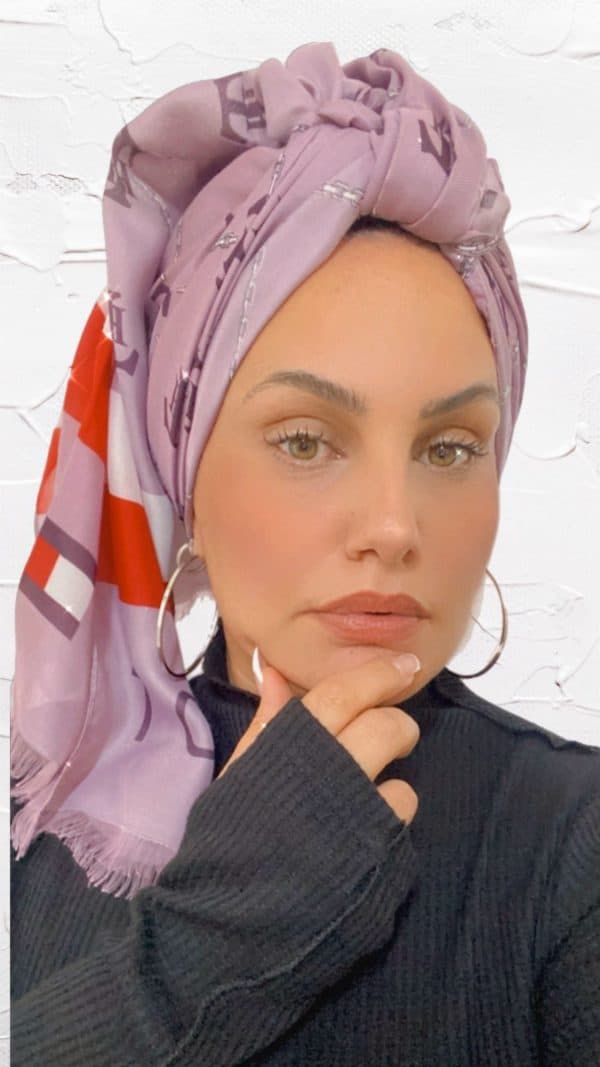 מטפחת לונג גדול T בד כותנה