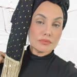 מטפחת לונג ג'ינס נגיעות זהב פרנזים מידות : 2 מטר על 50